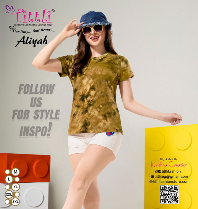 Aliyah Tie And Dye Ladies T Shirts Wholesale Shop In Surat